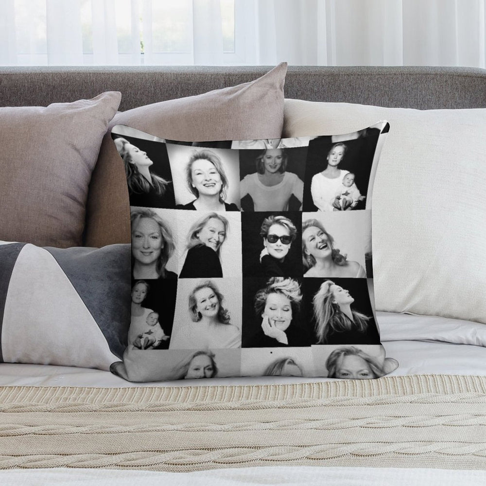 Meryl Streep Soft Easy Maintenance Throw Pillow