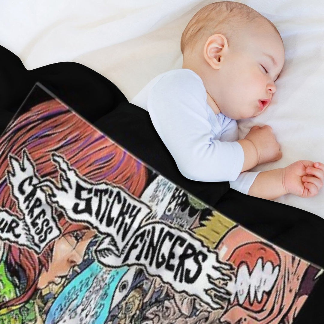 Sticky Fingers Caress Your Soul Eco-conscious Throw Blanket