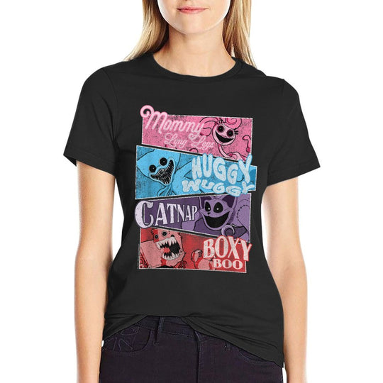 Poppy Playtime Best Friends Forever Distressed Group Shot  Relaxed-fit T-Shirt