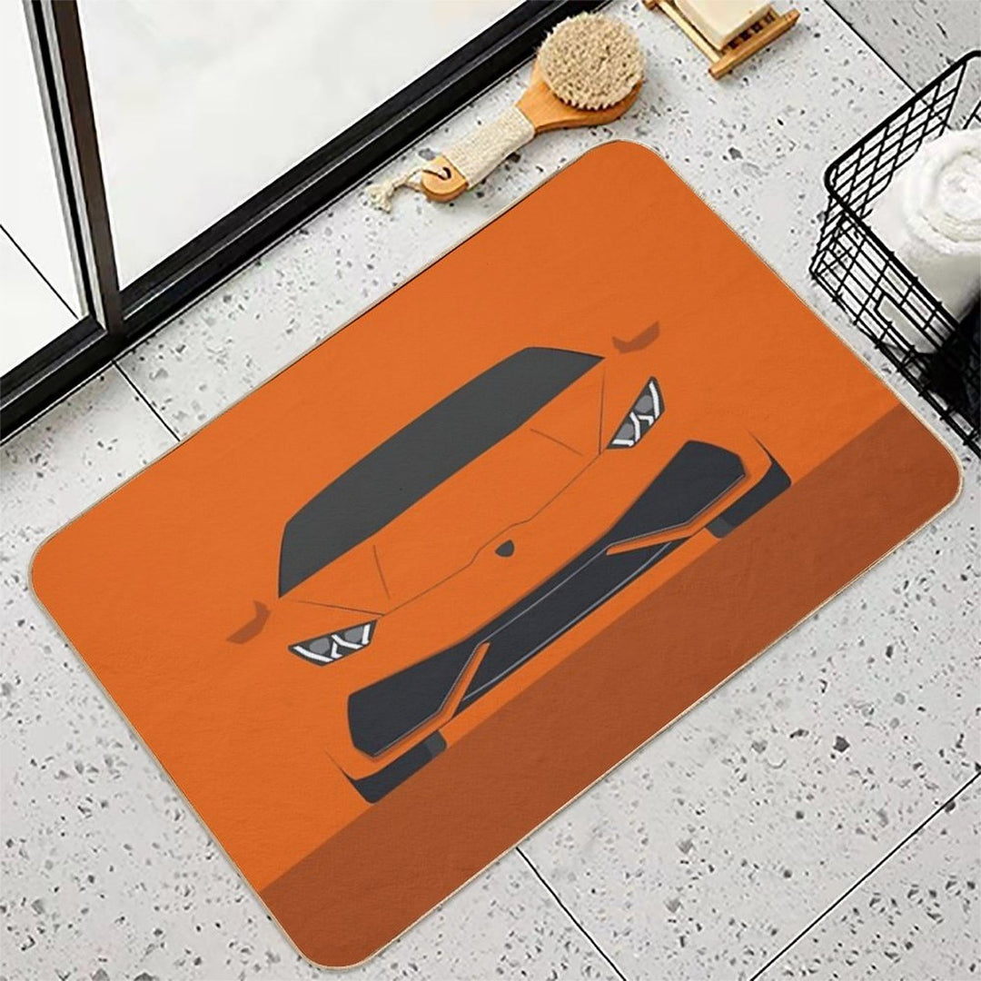 Huracan - Vector Drawing  Non-Slip Bath Mat