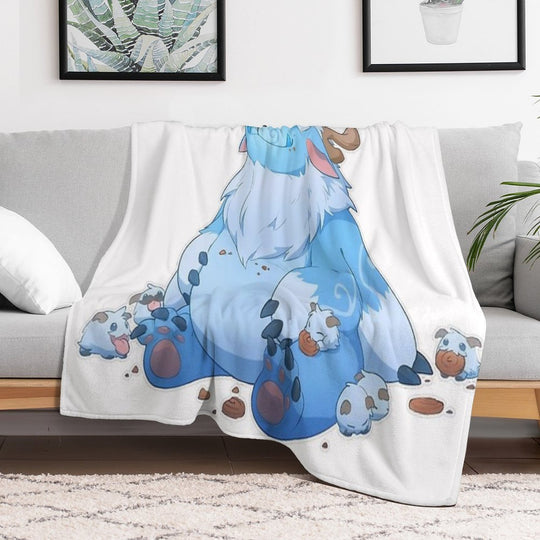 Adorable Nunu Sustainable Throw Blanket