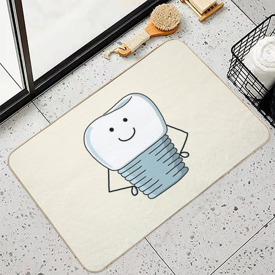 Implant Crown  Pet-Safe Bath Mat