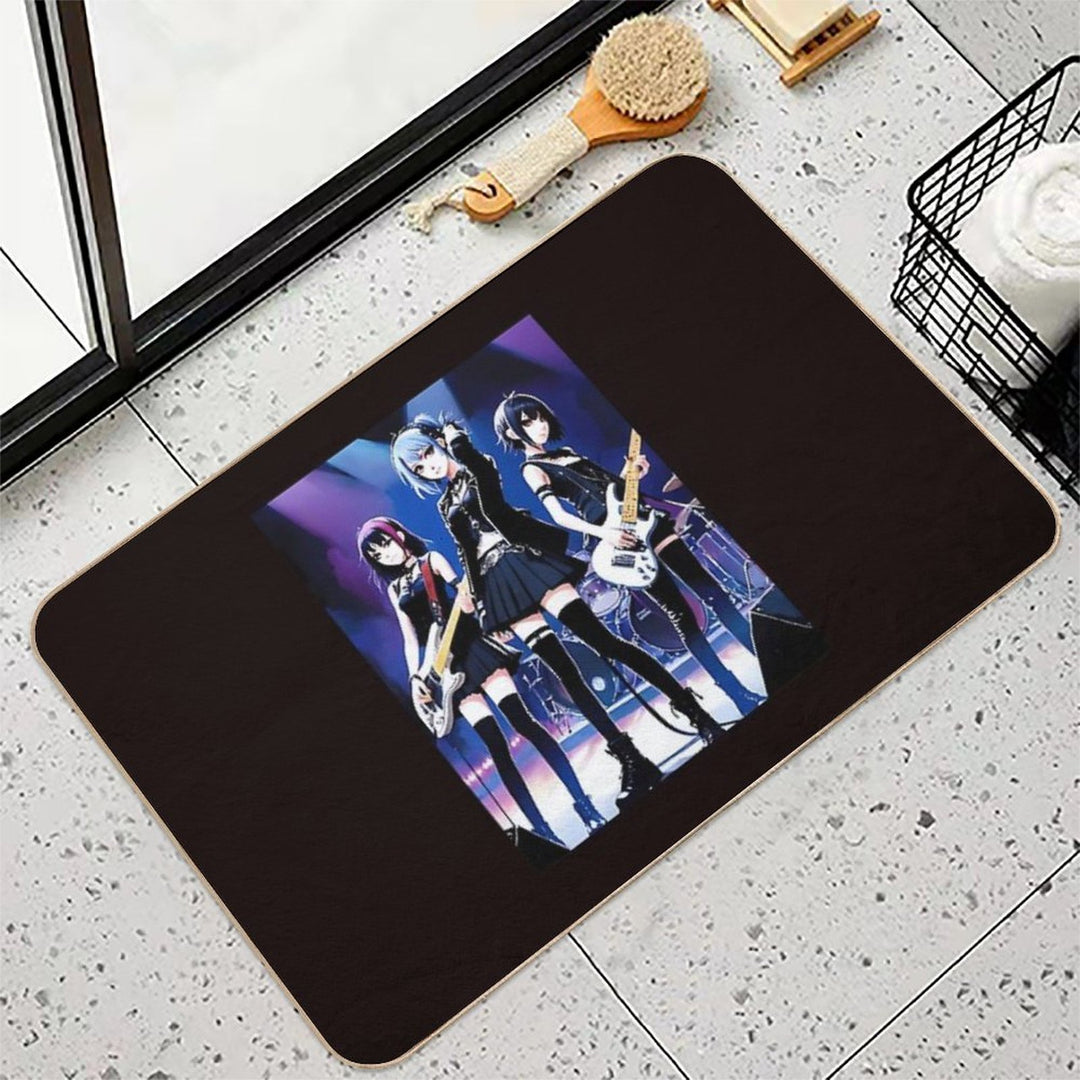Female Band In Anime  Multi-Purpose Bath Mat