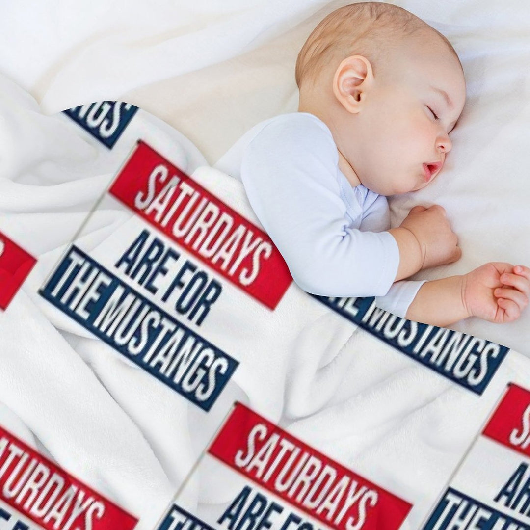 Saturdays Are for The Smu Mustangs Gift-ready Throw Blanket