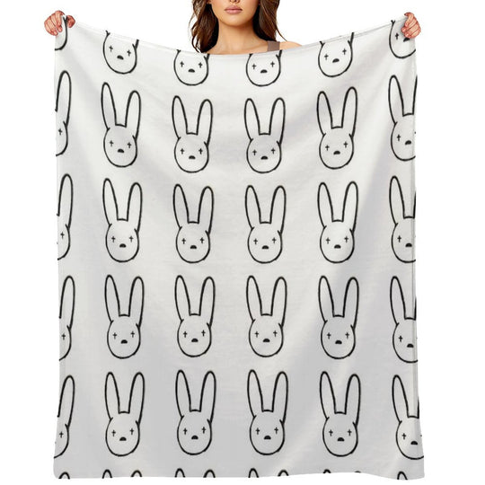 Bad Bunny Compact Throw Blanket