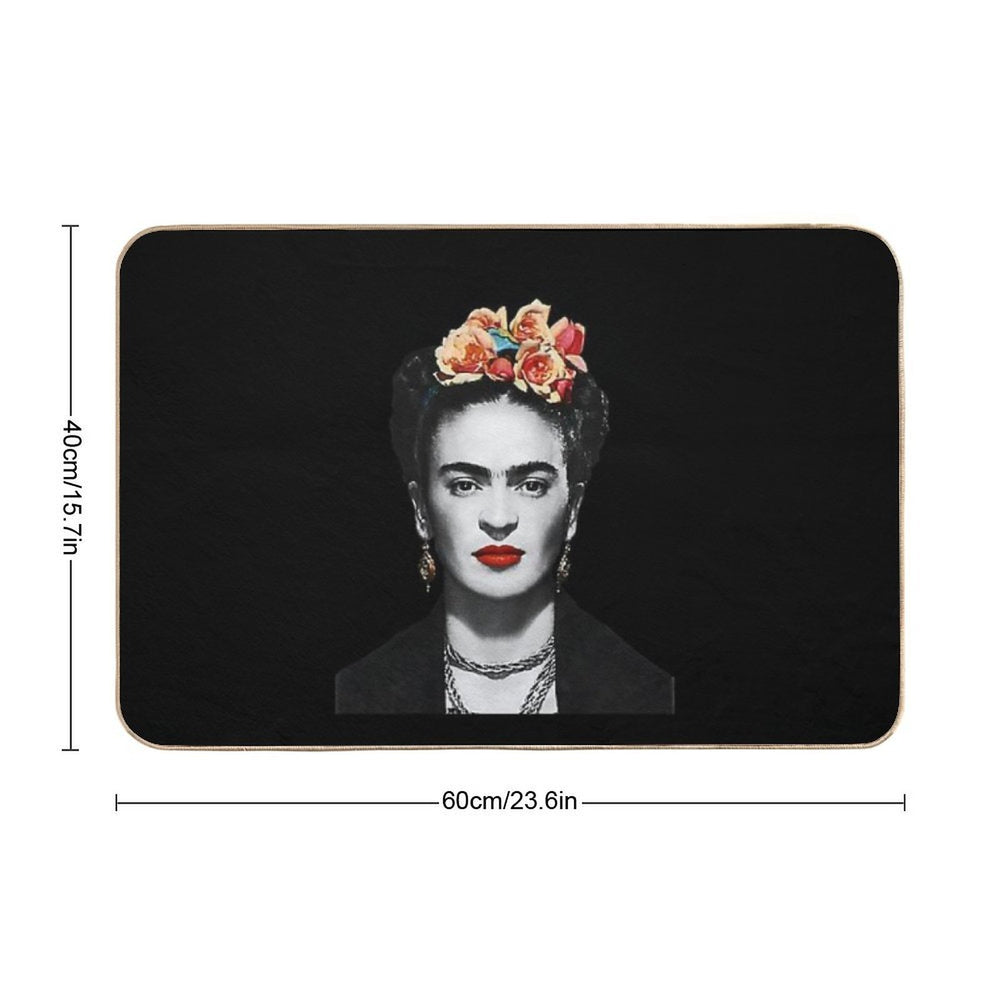 Black And White Frida Kahlo  Multi-Purpose Bath Mat