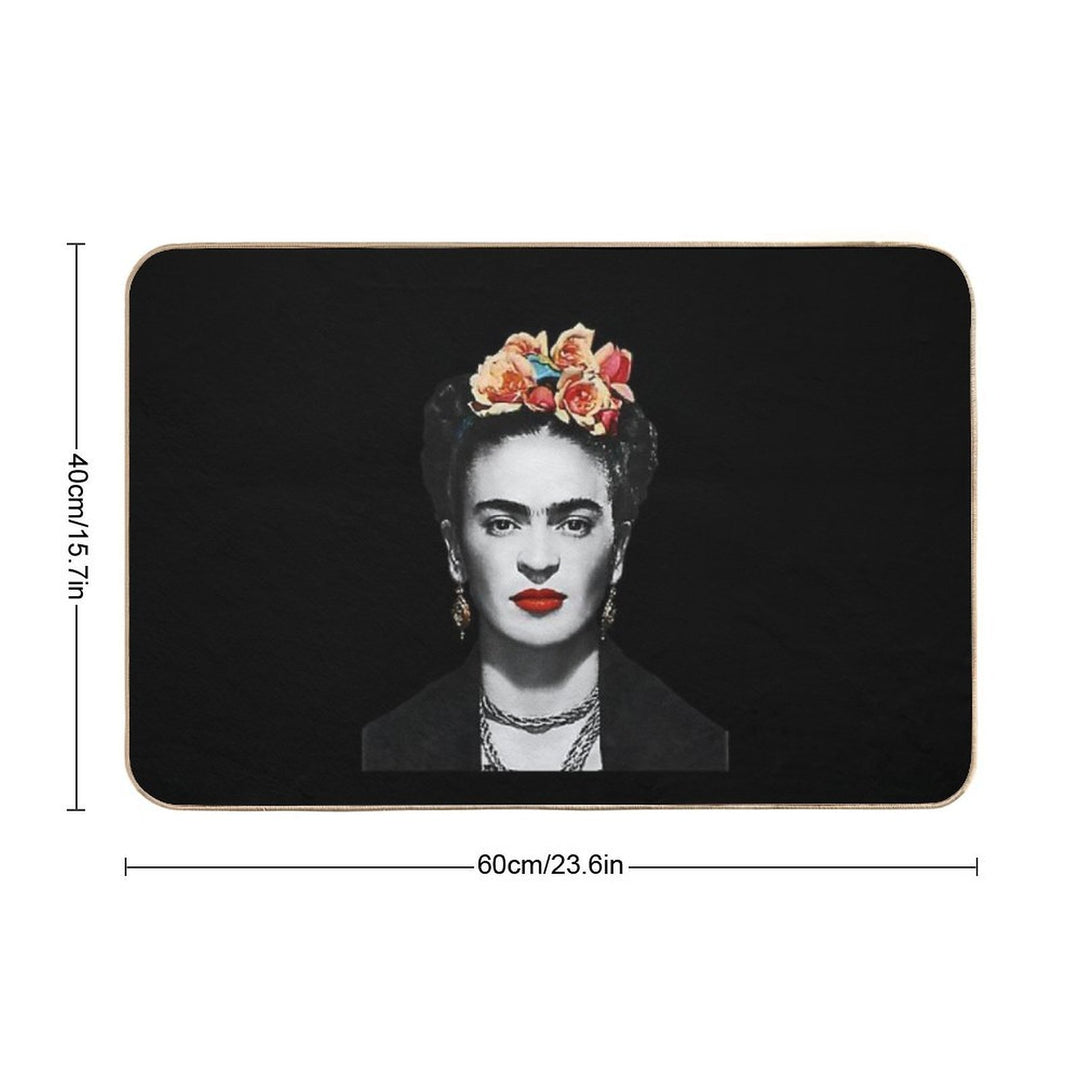 Black And White Frida Kahlo  Multi-Purpose Bath Mat