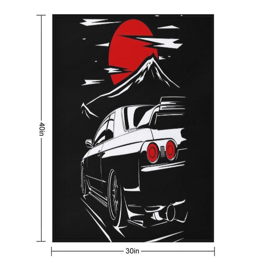 Nissan Skyline GTR 32  Haruna Durable Throw Blanket