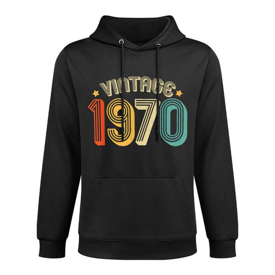 1970 50th Birthday Gift Vintage Retro Men Women 50 Years Old Layering Staple Hoodie