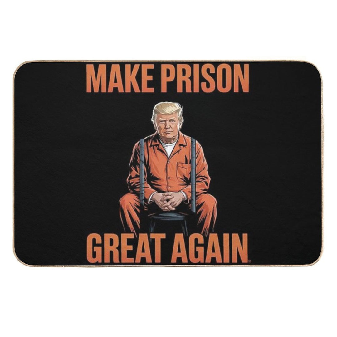 Trump Make Prison Great Again  Dirt-Trapping Bath Mat