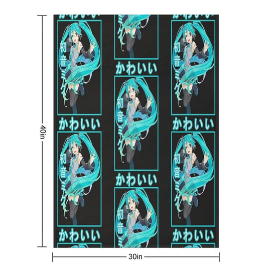 Hatsune Miku  Classic Lightweight Throw Blanket