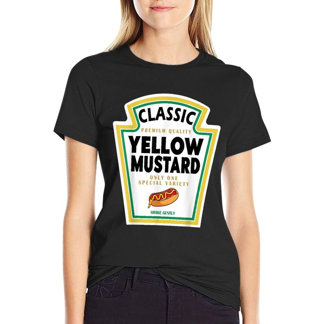 Yellow Mustard DIY Halloween Costume Matching Group Mustard  Fade-proof Color T-Shirt