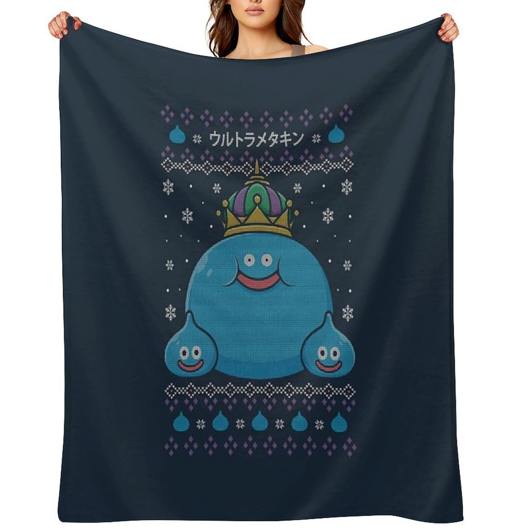 King Slime Christmas Durable Throw Blanket