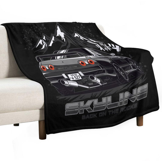 VR38 Swapped Skyline R32 Multi-functional Throw Blanket