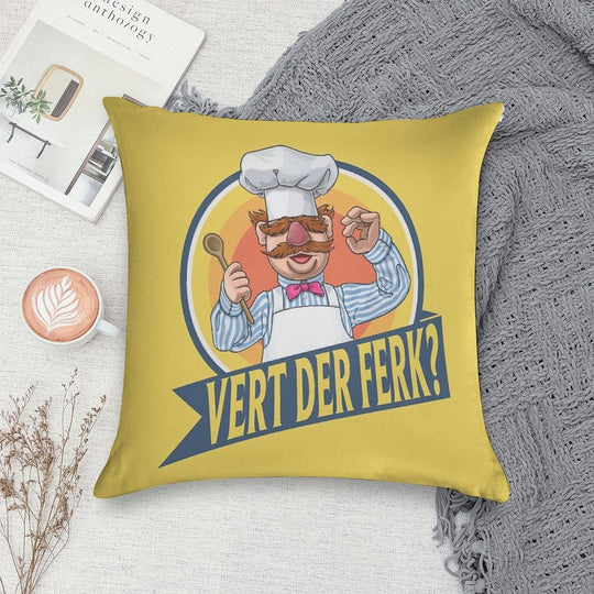 VERT DER FERK Soft Ultra-Soft Texture Throw Pillow