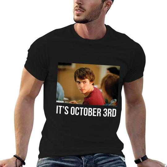 Mean Girls Its October 3rd Aaron Samuels Cady Heron Meme Premium  Breathable T-Shirt