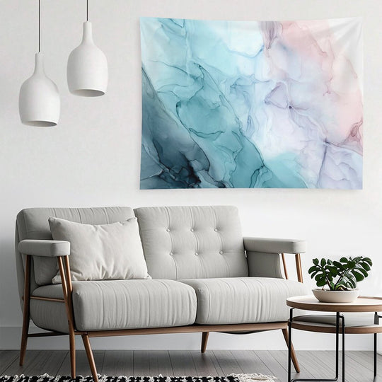 Beachy Pastel Flowing Ombre Abstract 1 Tapestry