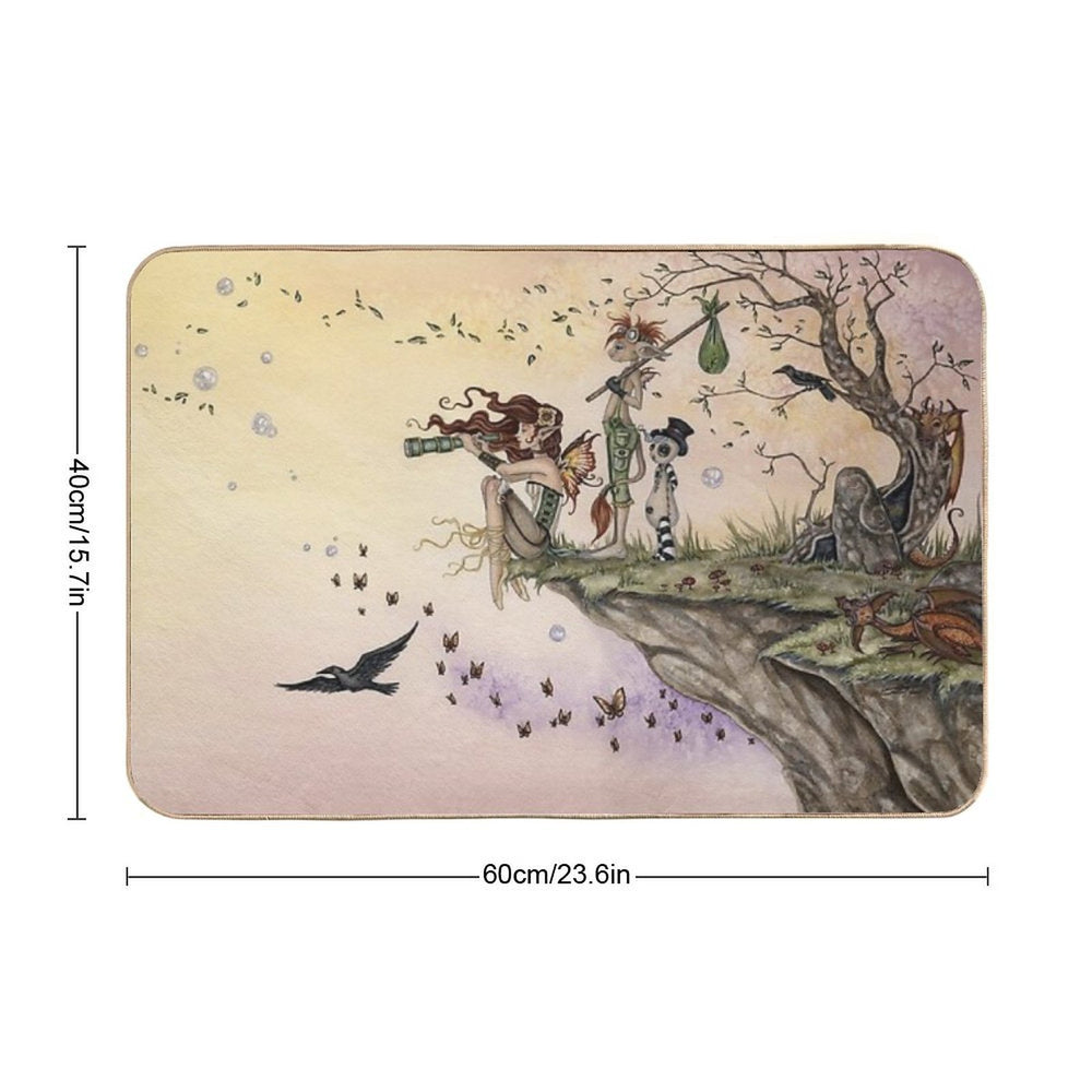 Where The Wind Takes You  Repositionable Bath Mat