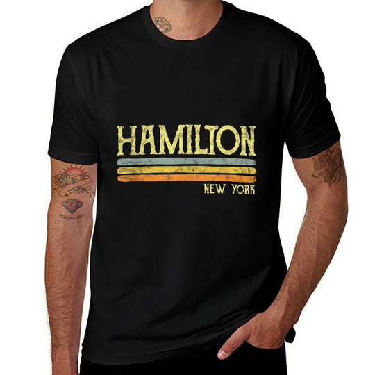 Vintage Hamilton New York NYC Gift Love Souvenir Merchandise  Versatile T-Shirt