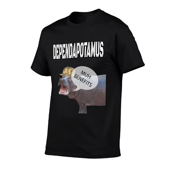 Dependapotamus Dependa Funny Inappropriate Military Meme  Moisture-wicking T-Shirt
