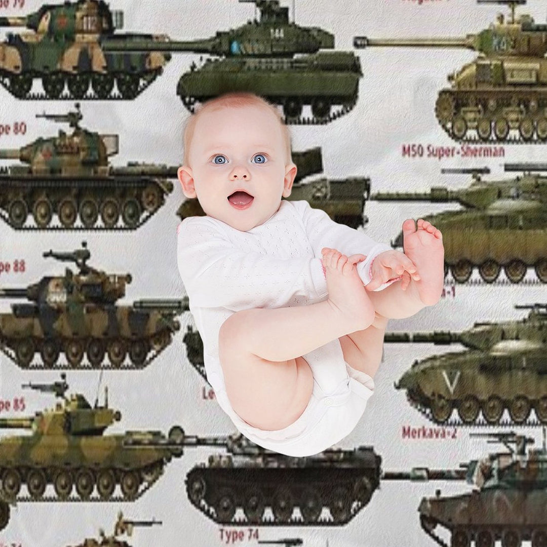 Cold War Main Battle Tanks Gift-ready Throw Blanket