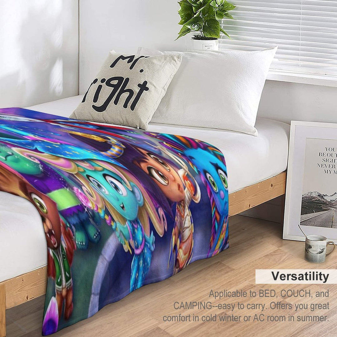 Super Monsters Travel-friendly Throw Blanket