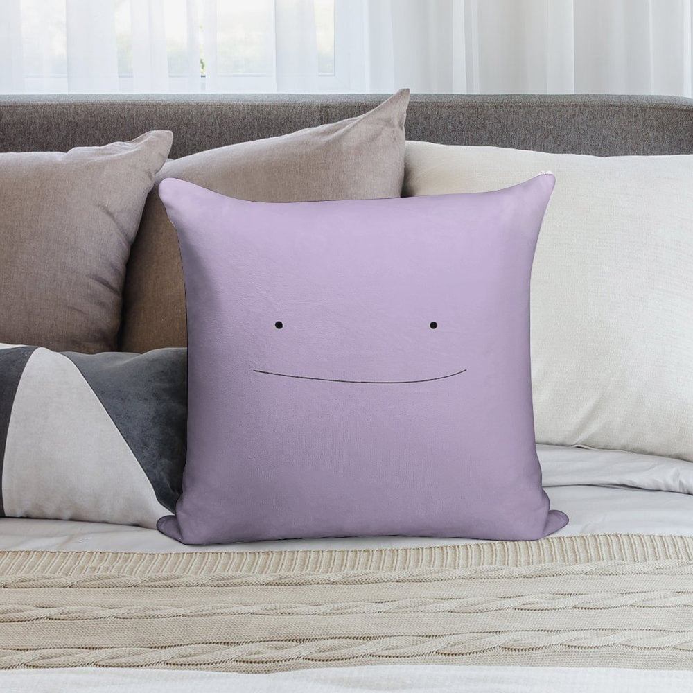 Ditto Face Soft Decorative Cover Throw Pillow