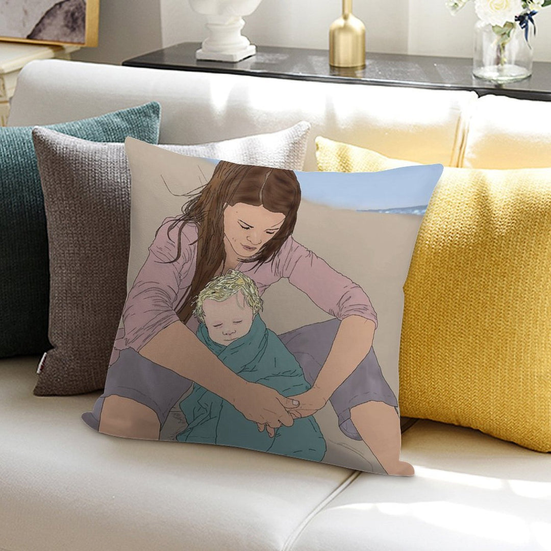 Shading Wijimy Soft Washable Throw Pillow