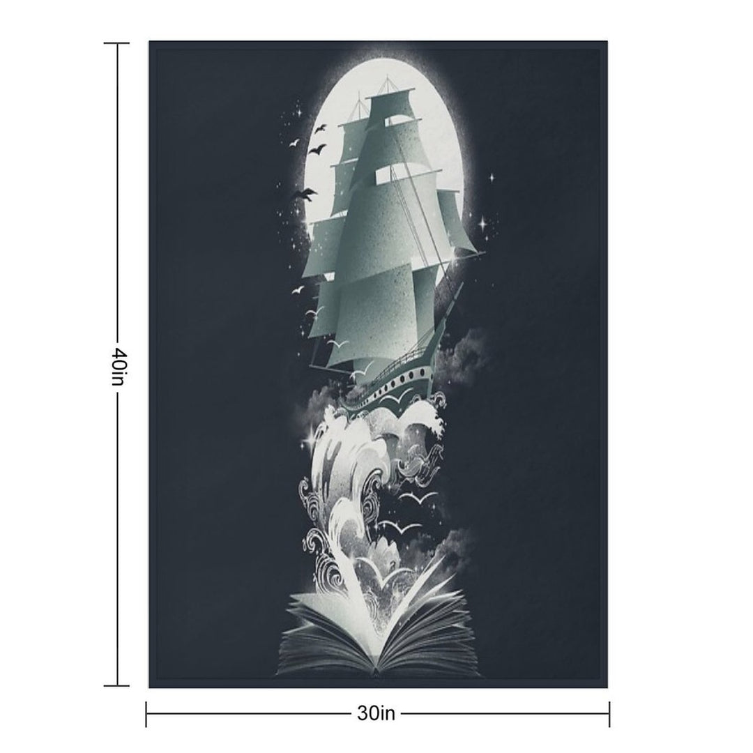 Book of Adventures Quick-dry Throw Blanket