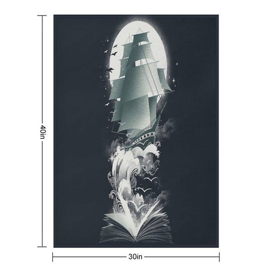 Book of Adventures Quick-dry Throw Blanket