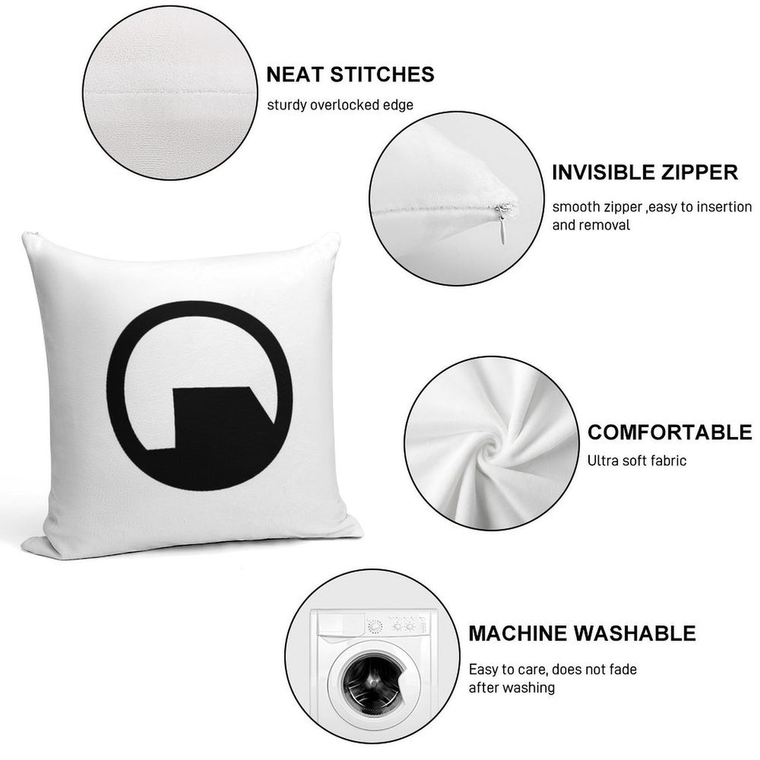 Black Mesa Logo Soft Decorative Cover Throw Pillow