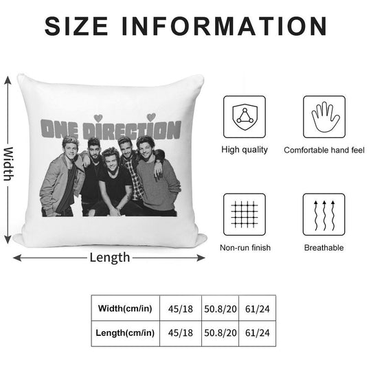 One Direction Together Soft Home Decor Throw Pillow