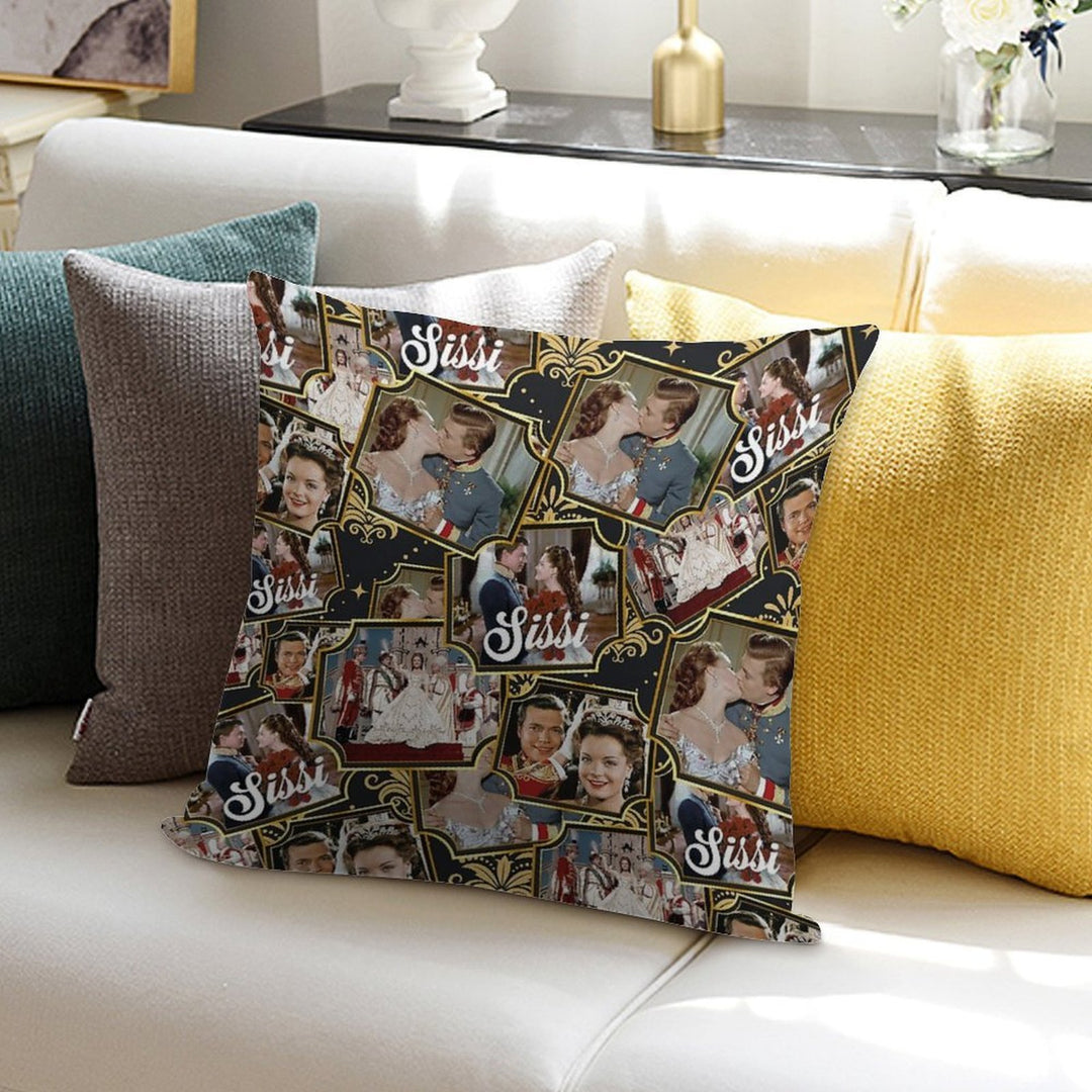 Sissi, Romy Schneider, Film, 50s Soft Home Decor Throw Pillow