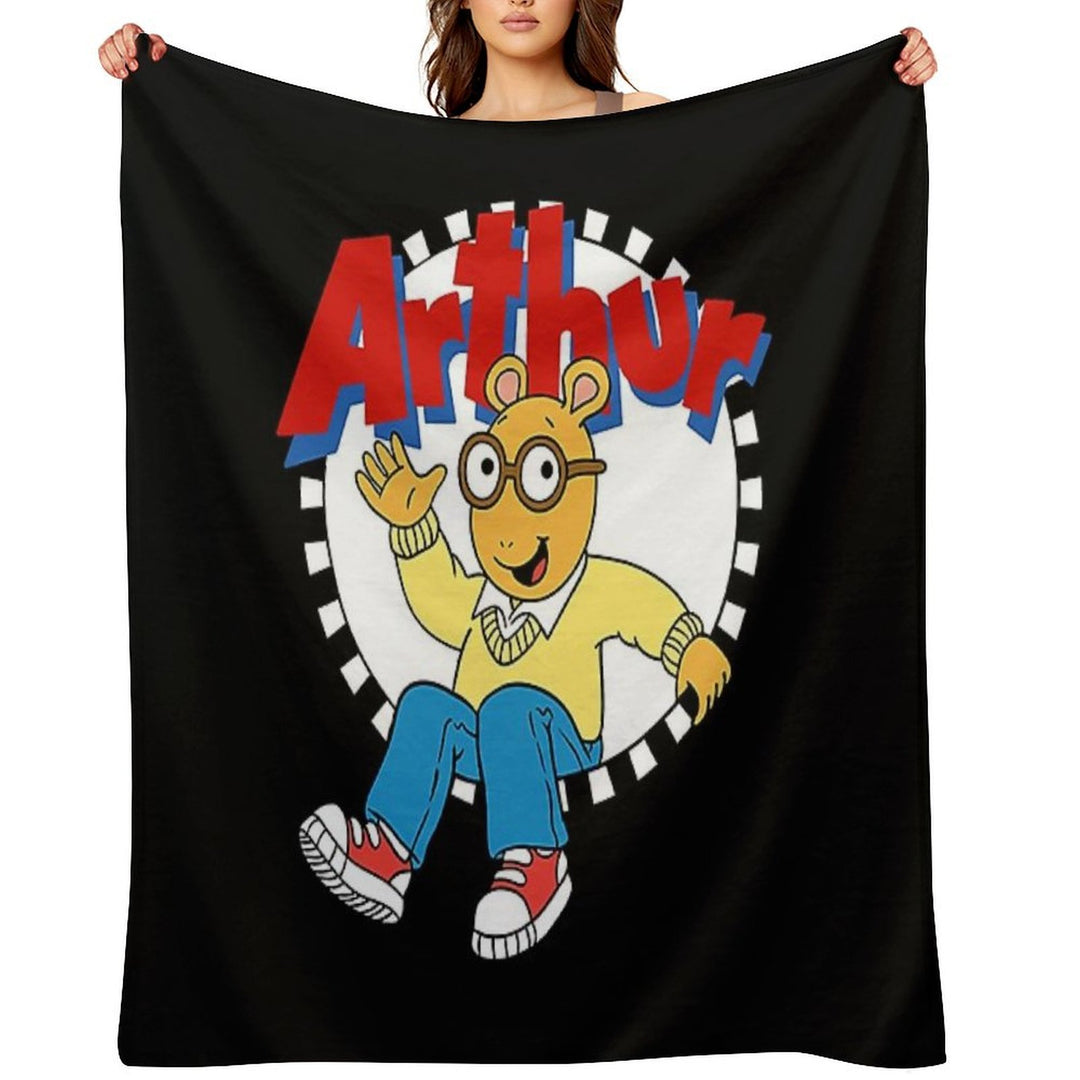 Arthur Cartoon Sustainable Throw Blanket