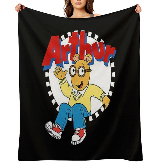 Arthur Cartoon Sustainable Throw Blanket