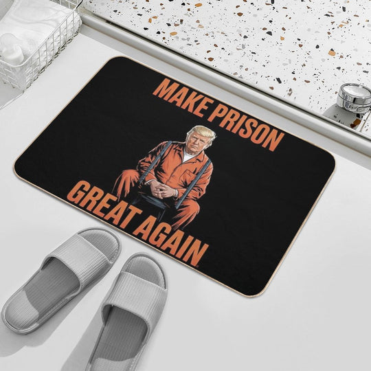 Trump Make Prison Great Again  Dirt-Trapping Bath Mat