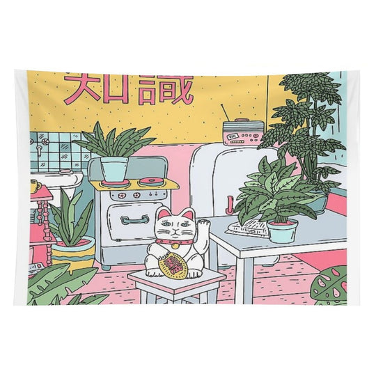 Maneki Plants Tapestry