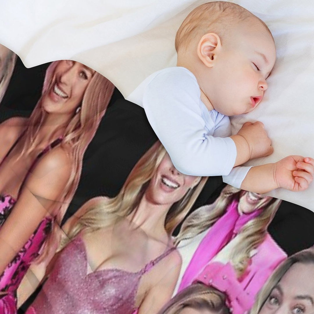 HIGH QUALITY Margot Robbie Photo Collage Durable Throw Blanket
