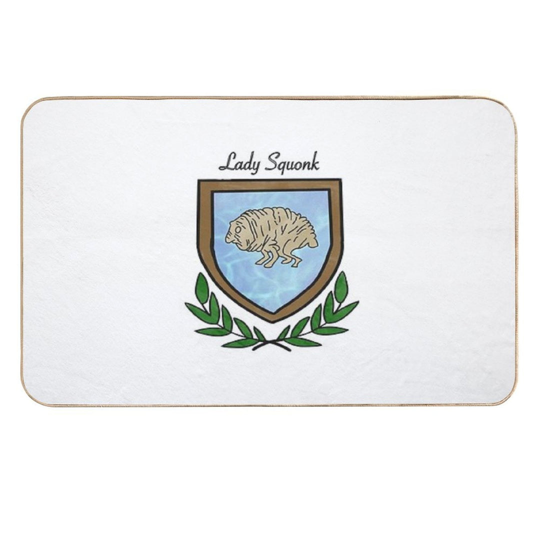 Lady Squonk Coat of Arms  Repositionable Bath Mat