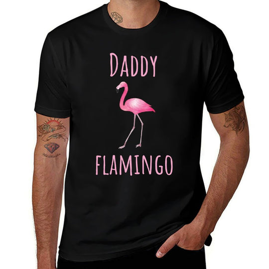 Flamingo Gifts Daddy Flamingo Summer Pink Bird  Slim-fit Cut T-Shirt