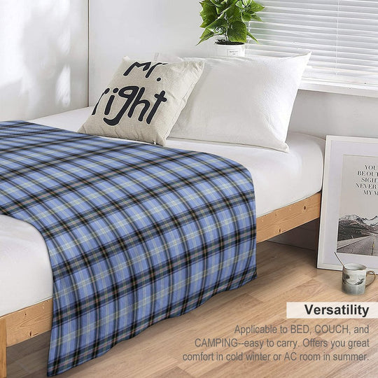 Clan Bell Tartan Velvety-soft Throw Blanket