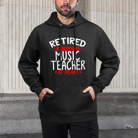 Retired Music Teacher - Retired Music Teacher Gift Adjustable Hood Hoodie
