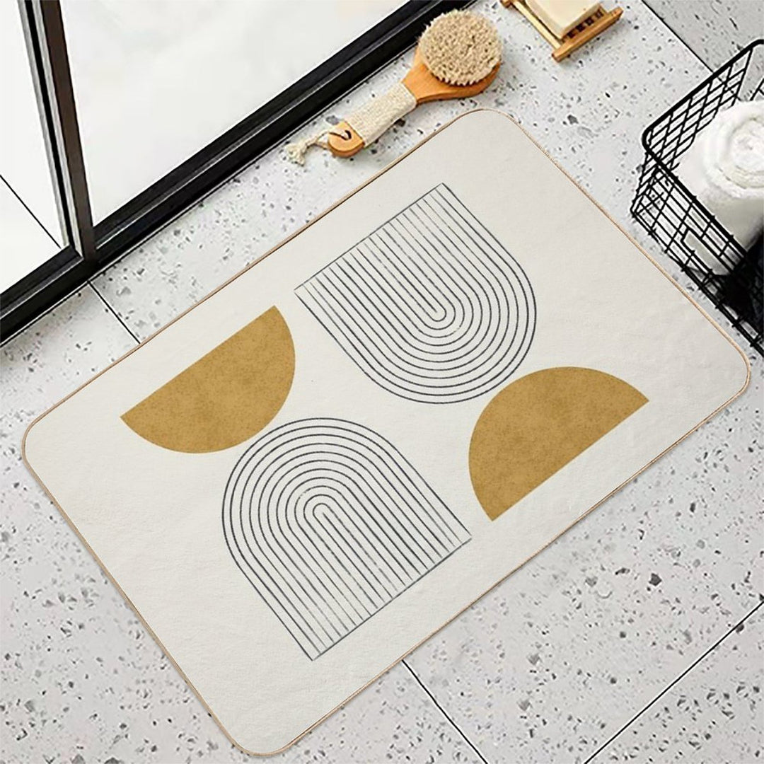 Arch Balance Gold - Mid Century Modern  Multi-Purpose Bath Mat