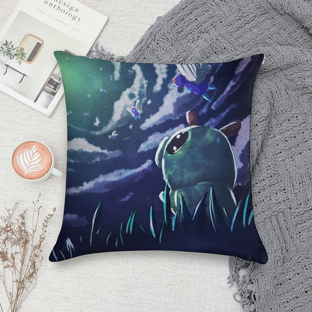 Dream of Caterpie Soft Shrink-Resistant Throw Pillow