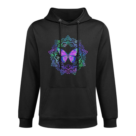 Butterfly Mandala Machine Washable Hoodie