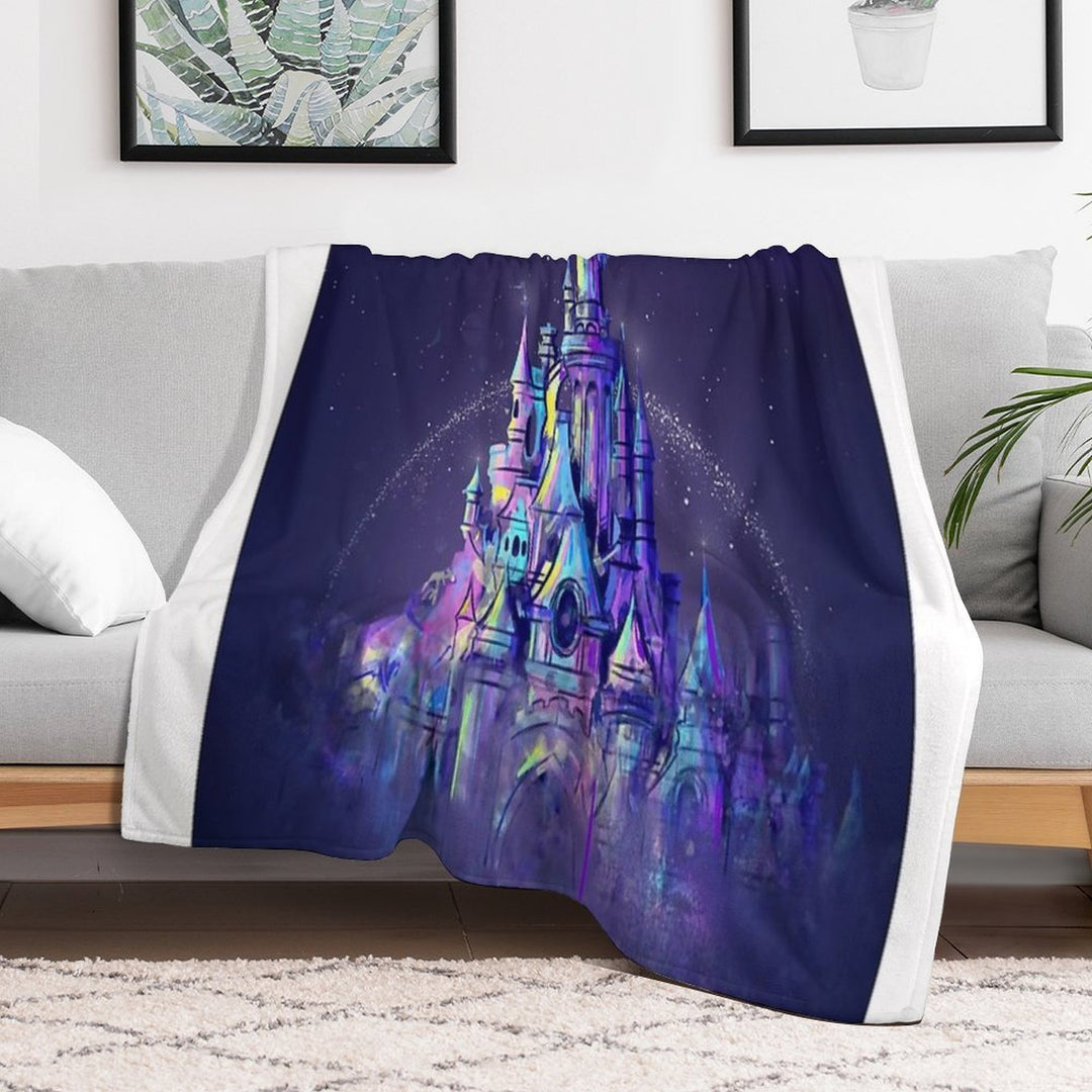 Magic Princess Fairytale Castle Kingdom Versatility Throw Blanket
