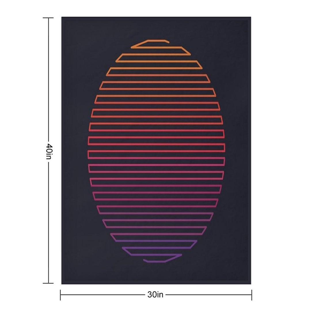 Linear Light Premium Throw Blanket