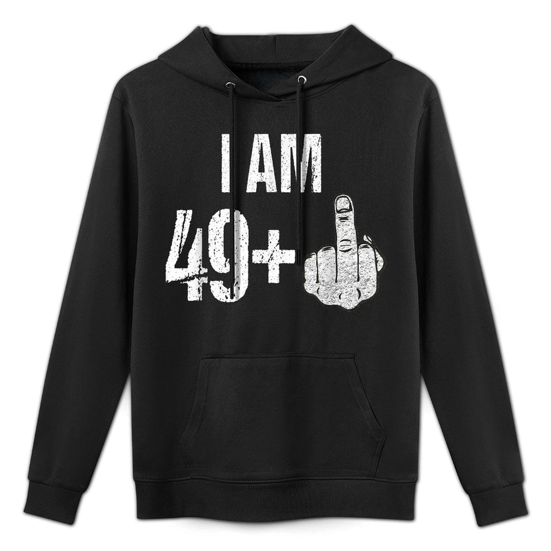 Vintage 1969 50th Birthday I Am 49 Plus Middle Finger Moisture-Wicking Hoodie