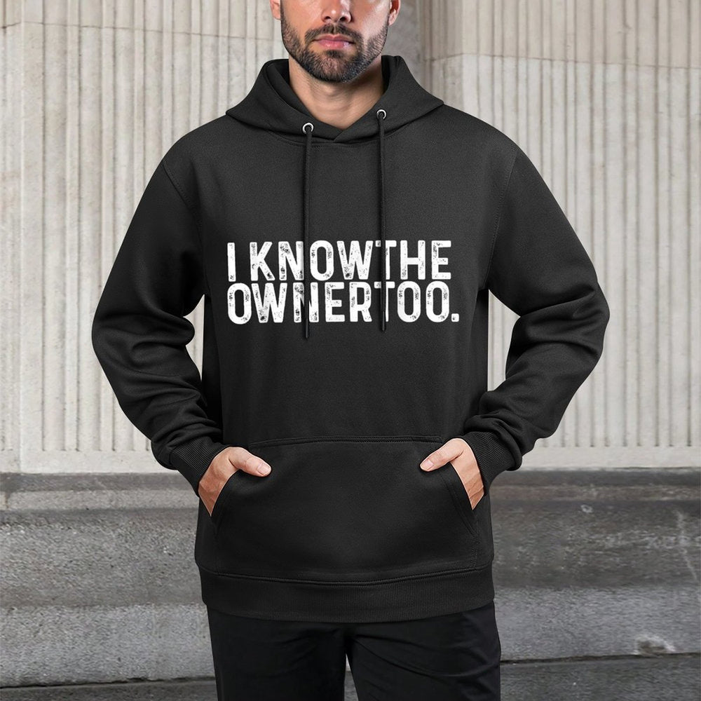 I Know The Owner Too - Bartender Tapster Bartending Bar Pub Moisture-Wicking Hoodie