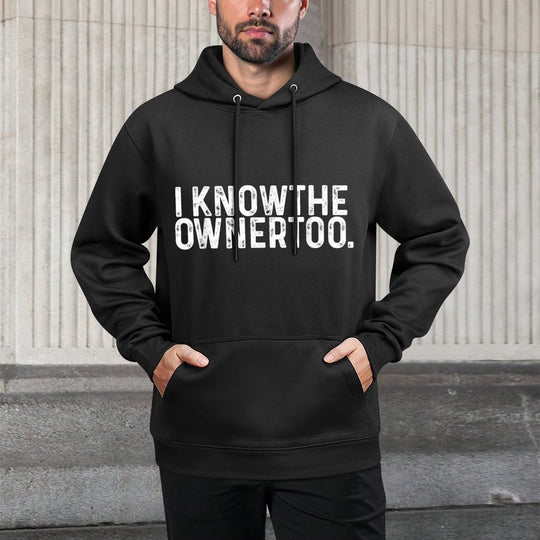 I Know The Owner Too - Bartender Tapster Bartending Bar Pub Moisture-Wicking Hoodie